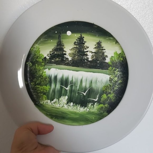 Hand painted decorative plate art artwork decor - Picture 8 of 8